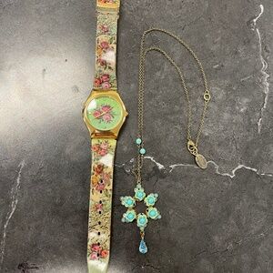 Michal Negrin Watch and Necklace.